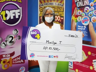 Marilyn a pasa busca su premio di 10.500 florin