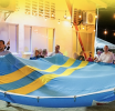 Partido MEP ta hisa e bandera di mas grandi di Aruba na vispera di dia di Himno y Bandera