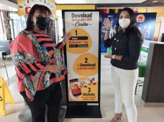 McDonald’s Aruba lo haci donacion di tur benta di Big Macs na Fundacion Centro Man na Obra