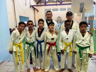 Taekwondo Team Aruba a presenta e Team di TK5 pa Surinam 2024