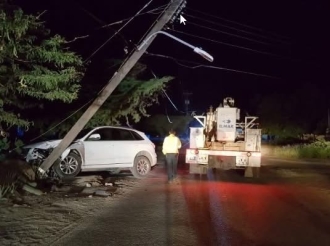 Cantidad di casonan di conductornan cu ta causa accidente cu poste di coriente y luz ta keda preocupante