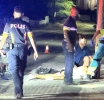 Accident fuerte na Sero Alejandro a laga motociclista den situacion critico