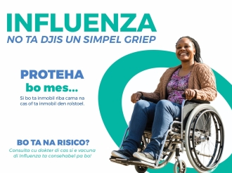 Maneho pa pashent inmobil na cama of den rolstoel ricibi vacuna di Influenza