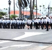 Polisnan di Aruba y varios otro pais a tene nan marcha den Oranjestad