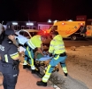 Chauffeur cu a causa hit-and-run termina den hospital